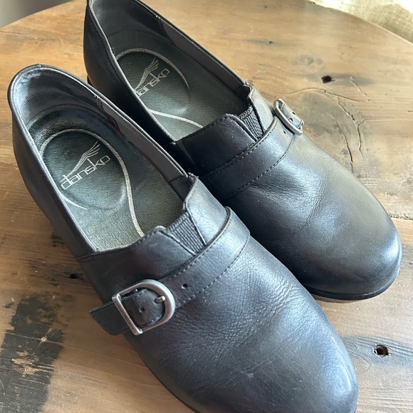 Dansko Leather Buckle Clogs - Picture 2 of 6